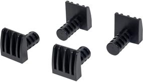 img 3 attached to 🔧 Efficient Woodworking with POWERTEC 71037 Low Profile Bench Dogs: 4 Pack of Black Peg Stoppers for 3/4" Holes