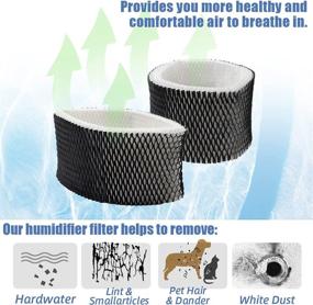 img 1 attached to 🔌 HWF62 Ximoon Humidifier Filter Replacement for Holmes &amp; Sunbeam HM1701, HM1761, HM1300 &amp; HM1100 Models; Comparable with Part # HWF62, HWF62D (2)