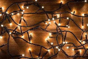 img 1 attached to 🎄 ZJLHGW Solar Christmas Fairy Lights, 72FT 200 LED 8 Modes Outdoor Waterproof String Lights for Porch Garden Patio Fence Balconies (Warm White)