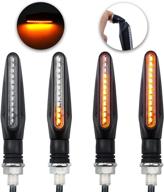 🏍️ livtee super bright 4pcs flowing led turn signal lights for motorbikes - enhanced visibility for safe rides logo