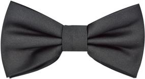 img 1 attached to 👔 Silver Boys' Accessories: Handkerchief and Boys Bow Tie Set