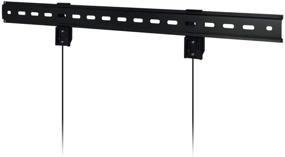 img 2 attached to 📺 ARCTIC TV Basic L - Ultra Slim Fixed Wall Mount Bracket for 42-80 inch LED, LCD, Plasma TV, Monitor Arm up to 45 kg (99 lbs) weight capacity, secure hold - Black