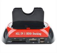 🖥️ high-performance toptekits all in 1 hdd docking: 2.5''/3.5'' sata multi-function docking station with usb hub reader logo