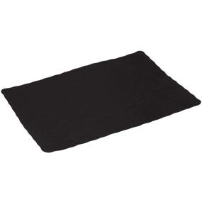 img 2 attached to 🖤 Black Placemat with Scalloped Edges - Pack of 200 by Perfectware