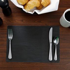 img 1 attached to 🖤 Black Placemat with Scalloped Edges - Pack of 200 by Perfectware