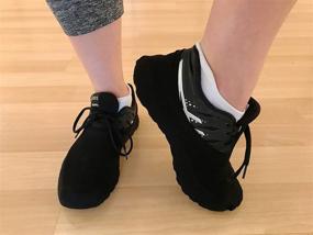 img 2 attached to 👟 PS Athletic Shoe Covers for Dancing – 1 Pair of Socks Over Shoes, Sneaker Overshoes for Smooth Pivots & Turns