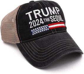 img 2 attached to 🧢 Donald Trump MAGA Adjustable Baseball Cap - Trump 2024 Hat, I Voted for Trump