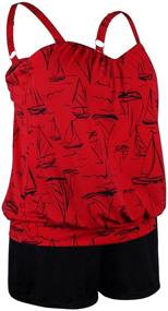 img 3 attached to Купальники IVDO Tankini Blouson для купания