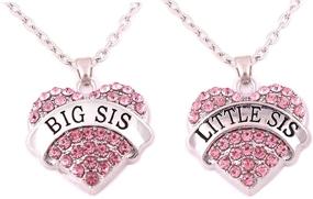 img 3 attached to Charm.L Grace Crystal Heart Necklaces Set: Ideal Gift for Mom and Siblings