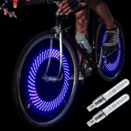 daway a08 bike tire valve stem light - led waterproof bicycle wheel lights for cool and safe night rides - 1 pack/2 pack logo