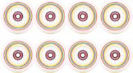 🛼 rollerex lollipop boardwalk inline skate wheels - 8-pack with bearings, spacers, and washers - multiple size options logo