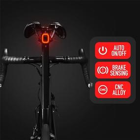 img 3 attached to 🚲 ENFITNIX USB Rechargeable Smart Bike Tail Light Cubelite II - Enhance Cycling Safety with Water-Proof Brake Sensing & Auto On/Off in Day/Night Modes for All Road Bikes