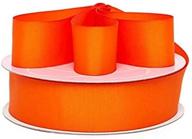 orange grosgrain ribbon 50 yards logo