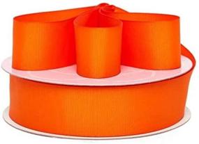 img 2 attached to Orange Grosgrain Ribbon 50 Yards