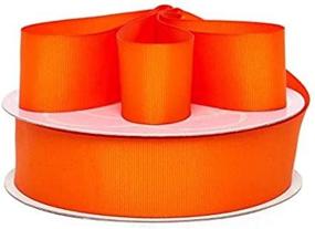 img 1 attached to Orange Grosgrain Ribbon 50 Yards