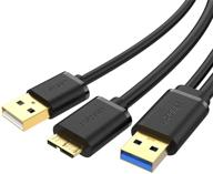 📱 ugreen кабель micro usb 3.0 y: супер скорость синхронизации данных и зарядки для устройств на android с micro usb 3.0 - 3 фута логотип