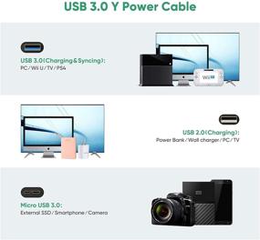 img 2 attached to 📱 UGREEN Кабель Micro USB 3.0 Y: Супер скорость синхронизации данных и зарядки для устройств на Android с Micro USB 3.0 - 3 фута