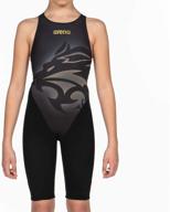 👙 arena powerskin st 2.0 girl's open back junior racing swimsuit logo