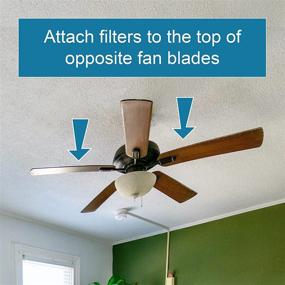 img 3 attached to 🌬️ Revitalize Your Space with BioStrike Ceiling Fan Air Filter (6 Packs): Enhance Air Quality Effortlessly!