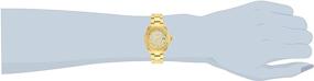 img 3 attached to 👑 Женские наручные часы Invicta Angel Swiss-Quartz с ремешком из нержавеющей стали - золотого тона, 20 мм (модель: 22707)