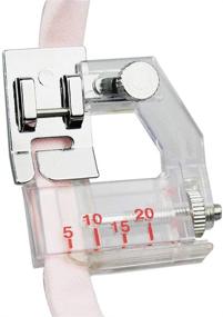 img 4 attached to 🧵 Adjustable Bias Binder Foot for Singer, Brother, Janome, Toyota, and More Domestic Sewing Machines - HONEYSEW Presser Foot from Taiwan