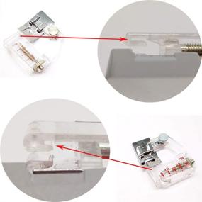 img 2 attached to 🧵 Adjustable Bias Binder Foot for Singer, Brother, Janome, Toyota, and More Domestic Sewing Machines - HONEYSEW Presser Foot from Taiwan