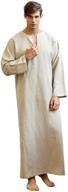 stylish and functional: veils casual kaftan with convenient pockets in beige m logo