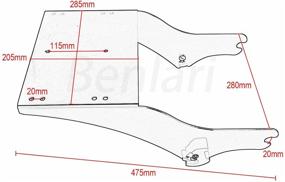 img 3 attached to 🏍️ Съемная крепежная система заднего багажника Tour Pack Pak Razor Chop Trunk для Harley Davidson 1997-2008 96 Touring Electra Glide Road King Road Glide Ultra Classic Chopped - Benlari Black