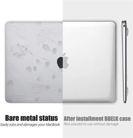 img 3 attached to 💻 Ultra-Clear MacBook Air 13 Inch Case + Keyboard Cover + Screen Protector - Compatible with Models A1466 A1369 (2010-2017 Release) - Transparent Hard Shell