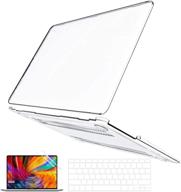 💻 ultra-clear macbook air 13 inch case + keyboard cover + screen protector - compatible with models a1466 a1369 (2010-2017 release) - transparent hard shell logo