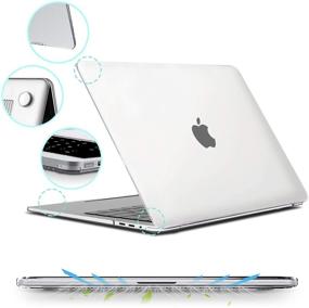 img 1 attached to 💻 Ultra-Clear MacBook Air 13 Inch Case + Keyboard Cover + Screen Protector - Compatible with Models A1466 A1369 (2010-2017 Release) - Transparent Hard Shell