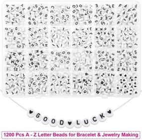 img 2 attached to 📿 Versatile Pony Beads Kit: 2800 Pcs 4mm Beads with Alphabet Letter Beads for Jewelry Making