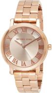 ⌚ стильные женские часы michael kors norie rose gold-tone mk3561 - модный аксессуар для женщин. логотип