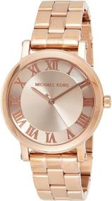 img 4 attached to ⌚ Стильные женские часы Michael Kors Norie Rose Gold-Tone MK3561 - модный аксессуар для женщин.