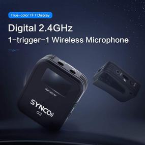 img 1 attached to 🎤 SYNCO G2(A1) Wireless Lavalier Microphone System: 230ft Range, One-Button Muting, DSLR/Smartphone/Tablet Compatibility