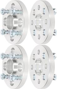 img 4 attached to 🔧 ECCPP 4x 4 Lug Wheel Spacers - 20mm Hubcentric for CRX, Civic, Del, Fit - 4x100mm/56.1mm - 12x1.5 Studs