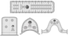 img 4 attached to Сетчатая сетка для машинной стежки Quilting Squiggy