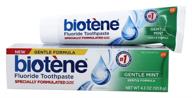 🦷 biotene gentle mint fluoride toothpaste - 4.3 oz, gentle formula for enhanced oral health logo