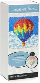 img 2 attached to 🎈 Dimensions Hot Air Balloon Latch Hook Craft Kit for Kids: A 12'' x 12'' Creative Adventure!