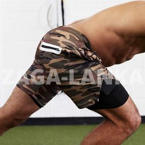 img 2 attached to Enhance Your Athletic Performance with Zaga-Lanka 2 in 1 Liner Shorts!