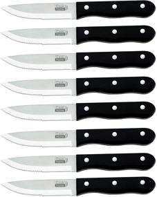 img 2 attached to 🔪 Cook N Home Stainless Steel Steak Knife Set - 8-Piece Steak House Style Collection