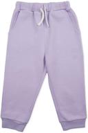 kids unisex athletic jogger pants with pockets - sport fabric cropped pants for boys and girls, ages 4-12 years logo