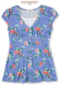 img 1 attached to 🌸 SEO-Optimized: Speechless Floral Button Front Girls' Clothing