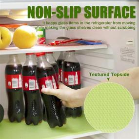 img 1 attached to 🧊 7 PCS EVA Refrigerator Liners: Washable Fridge Mats for Shelves, Drawers, and Cupboards - Waterproof, Easy to Clean, 17.7 x 11.4 Inches