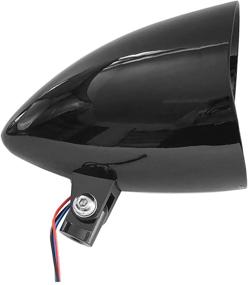 img 2 attached to FATECIM Motorcycle Headlight Black Billet Custom With Visor 5