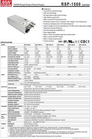 img 3 attached to 💡 Mean Well RSP-1500-27: High-Efficiency Enclosed AC-to-DC Power Supply - Single Output - 27V, 56A, 1512W