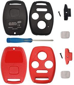 img 3 attached to BINOWEN 3 1 Buttons Replacement For Key Fob Shell Keyless Entry Remote Honda Key Fob Case With Screwdriver Fit For Honda 2008-2012 Accord 2006-2013 Civic EX 2009-2015 Pilot (1 Red 1 Black)