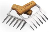 🍖 lxhm meat claws - heat resistant pulled pork shredder with wooden handle - ideal for grilling, handling, lifting - perfect for shredding turkey, chicken, and beef brisket логотип