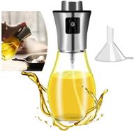 🍳 sunnyac olive oil sprayer: refillable stainless steel dispenser for cooking, with mini funnel & vinegar glass spray bottle - perfect for bbq, salad, baking, grilling, roasting, and frying logo