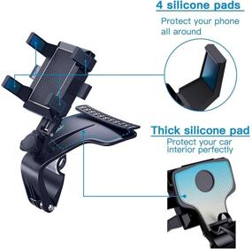 img 2 attached to 📱 Upgrade Your Car with the 2021 Wipalor Dashboard Phone Holder Mount – Universal Big Clamp for iPhone, Samsung, Moto, and More!